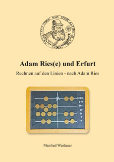 Abbildung des Buchcovers Adam Ries(e) und Erfurt von Manfred Weidauer